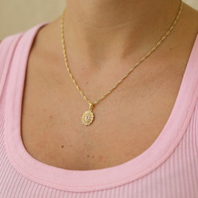 Kae Rose Quartz Flower Necklace