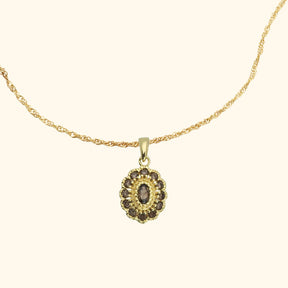 Kae Smoky Flower Necklace