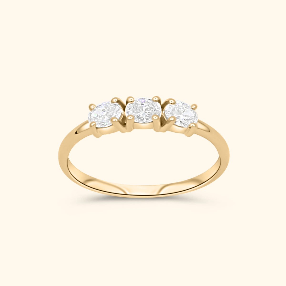 Trio Diamond Ring | 14K Goud